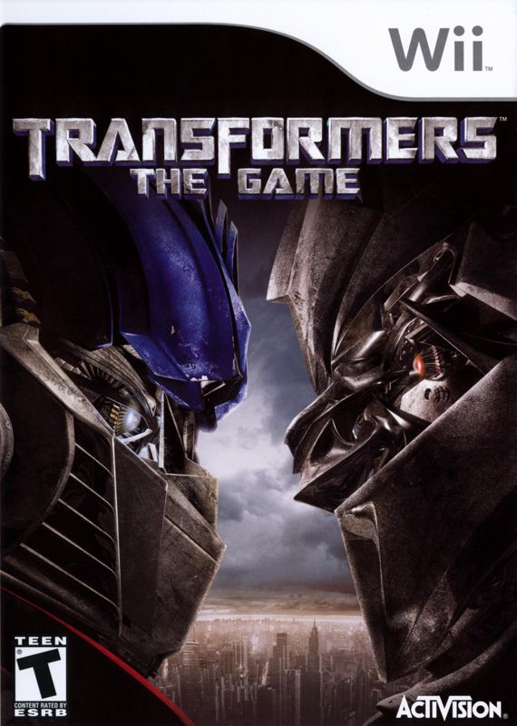 Transformers: The Game box art for Wii